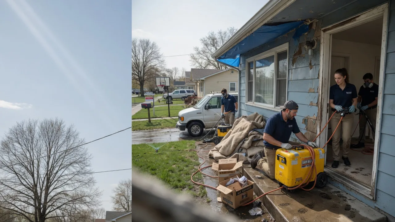 Basement Flood Cleanup in Clarksville, OH near me